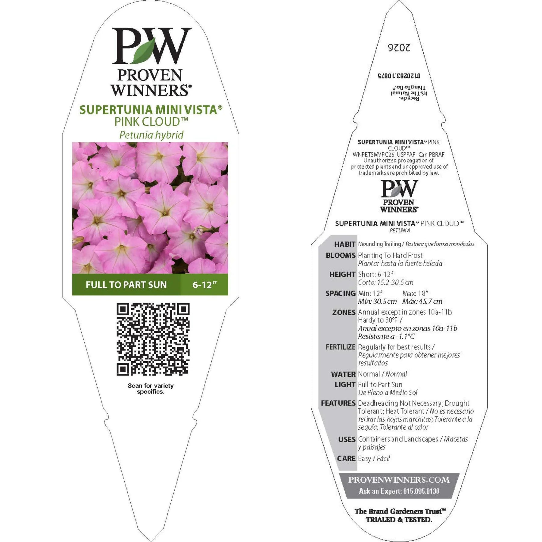 Proven Winners® Supertunia Mini Vista® Pink Cloud Petunia Proven Winners® New Variety 2026
